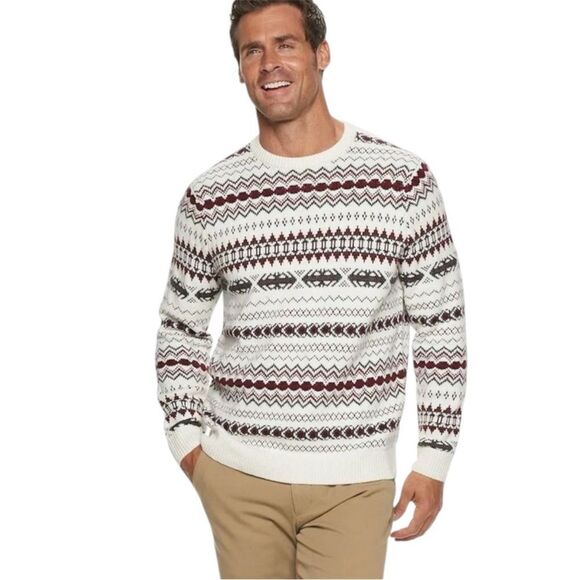 croft & barrow Other - Croft & Barrow Fair Isle Crew Neck Heavy Knit Sweater. Multicolor. Men's. Sz L